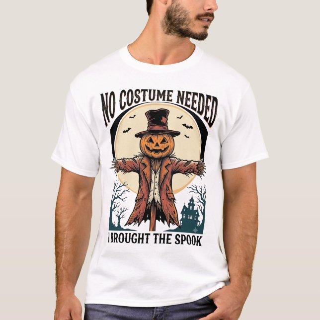 Pumpa Scarecrow Tröja för Skum Kostym Humor (Framsida)