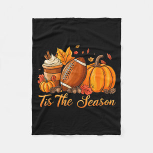 Pumpa Sce Fotboll Tis The Season Höst Thanksgiving Fleecefilt