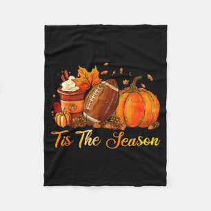 Pumpa Sce Fotboll Tis The Season Höst Thanksgiving Fleecefilt
