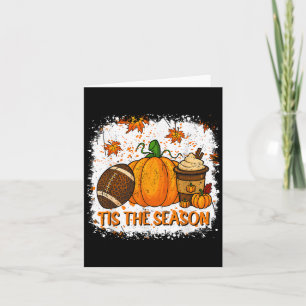 Pumpa Sce Fotboll Tis The Season Höst Thanksgiving Kort