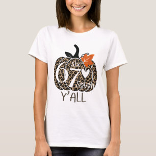 Pumpa Sex Sju Y'all 67 Roligt Meme Nummer T Shirt