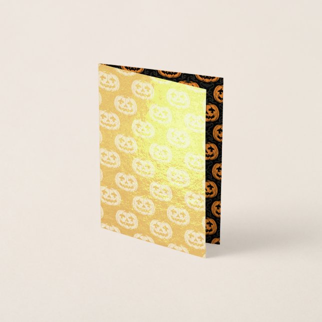 Pumpa Skalle Folierat Kort (Framsida)