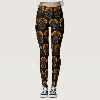 Pumpa Skalle Halloweenfest Leggings