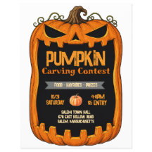 Pumpa Skärnings Tävling Flyer