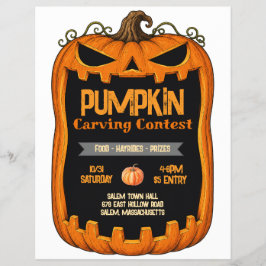 Pumpa Skärnings Tävling Flyer