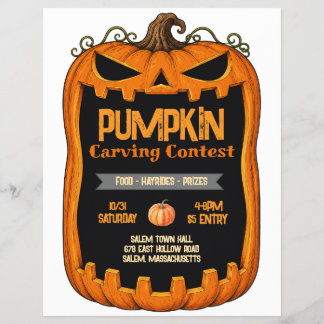 Pumpa Skärnings Tävling Flyer