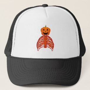 pumpa skelett halloween  keps