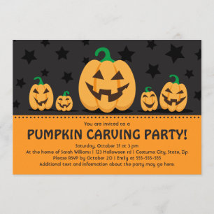 Pumpa snidring party inbjudan