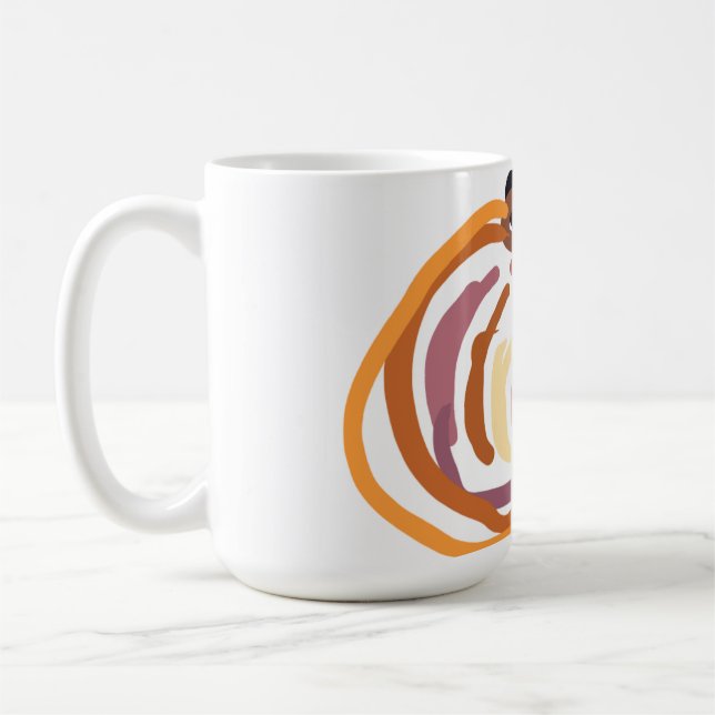 Pumpa Solnedgång Höst söt Kaffemugg (Vänster)