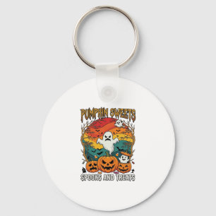 Pumpa Sötsaker Spöken Gods Halloween Spöken Pump Nyckelring