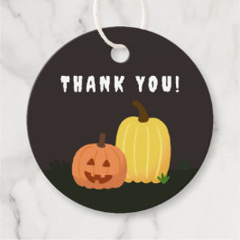 Pumpa Tack & GLAD HALLOWEEN Gåvor Etiketter