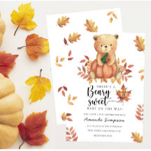 Pumpa Teddybjörn Höst Baby shower