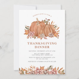 Pumpa Thanksgiving Inbjudningar