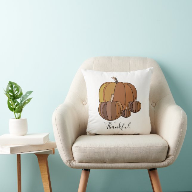 Pumpa Thanksgiving Kudde (Stol)