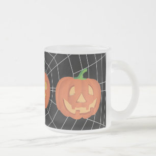 Pumpa till Halloween 1 Frostad Glasmugg