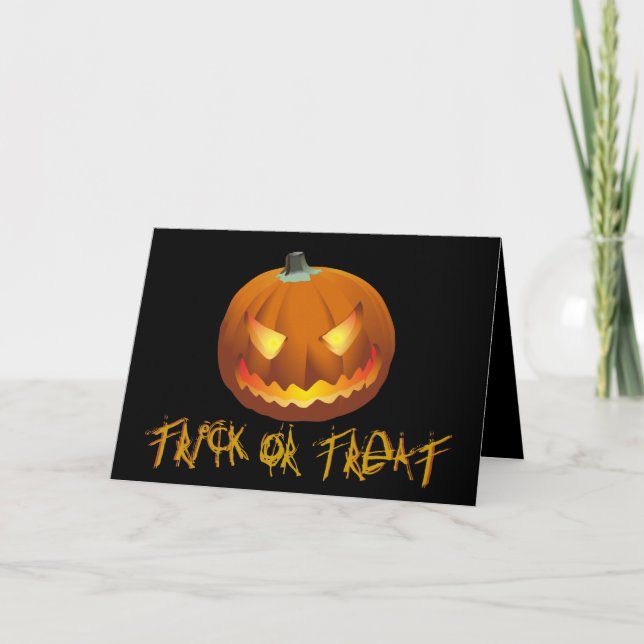 Pumpa till Halloween 6 Kort (Framsida)