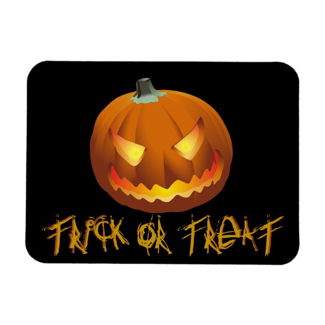 Pumpa till Halloween 6 Magnet (Horisontell)