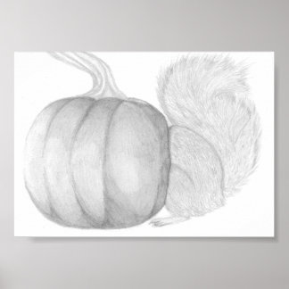 Pumpa-Tjuven, Tecknad Ekorre Poster