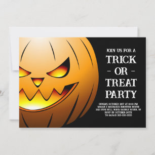 Pumpa Trick or Treat Fest Inbjudningar