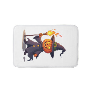 Pumpa Trollkarl � Magisk Halloween Trollkarl T-shi Badrumsmatta