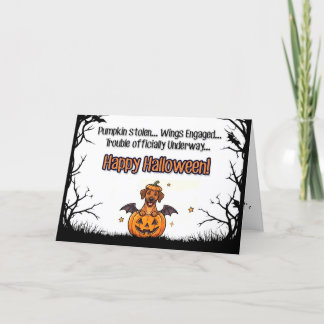 Pumpa Trubbel-valp – Gott Halloween Helgkort