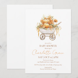 Pumpa Vagn Baby Shower Inbjudan