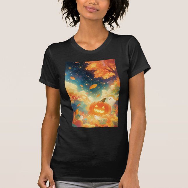 Pumpa Vänner och Vänliga Spöken T Shirt (Framsida)