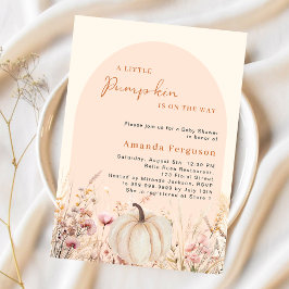 Pumpa vildblomma rosa valv budget Baby Shower