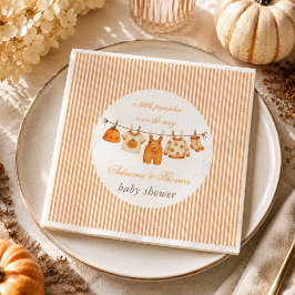 Pumpa Vintage Kläder Baby Shower Pappersservett