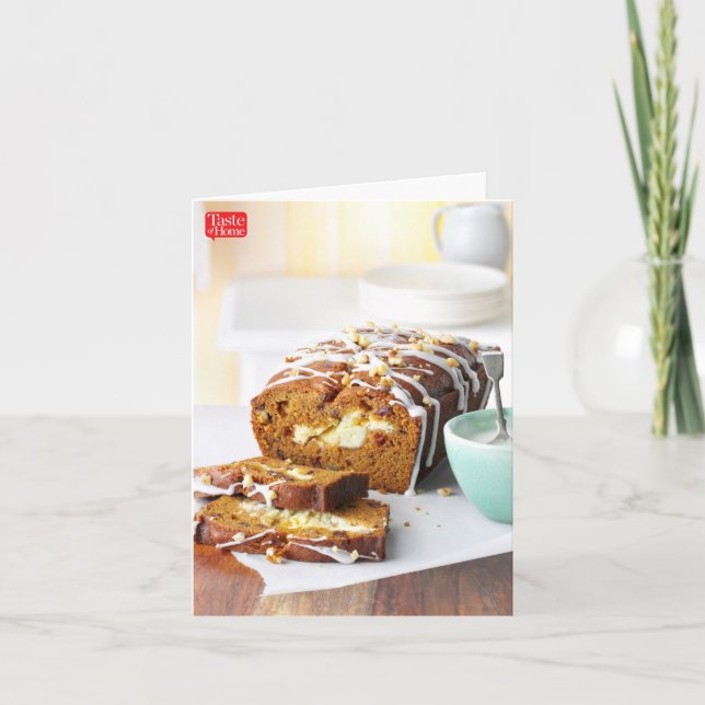 Pumpa virvlar runt bröd kort (Framsida)