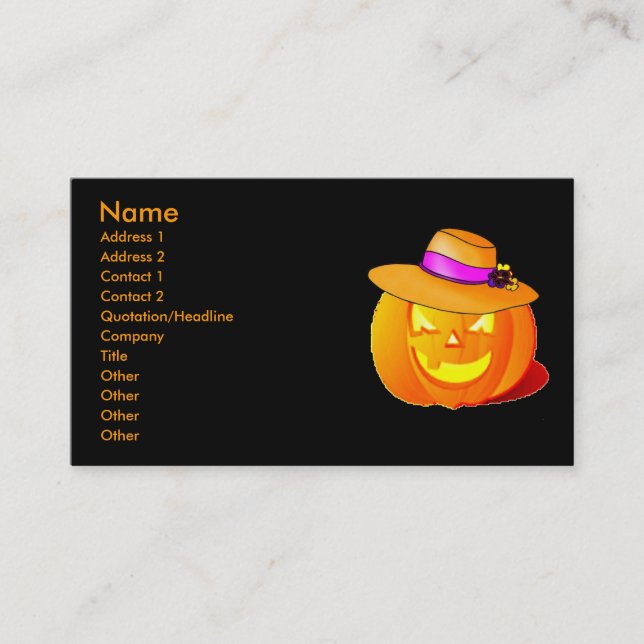 Pumpa Visitkort (Framsida)