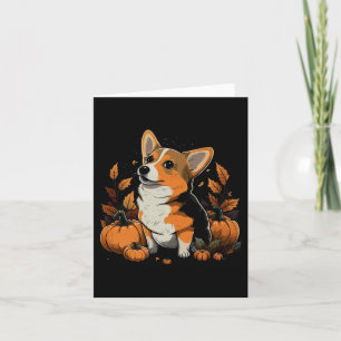 Pumpa Wales Corgi Kostym På Wales Corgi Halloween Kort