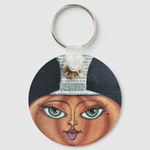 Pumpaansikte Keychain Nyckelring