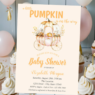 Pumpabarnvagn Prickig Baby Shower Inbjudningar
