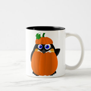 PumpadräktHalloween pingvin Två-Tonad Mugg