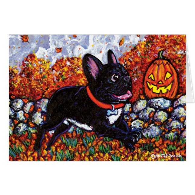 Pumpaeftersläckare Hälsningskort (Framsidan Horizontal)