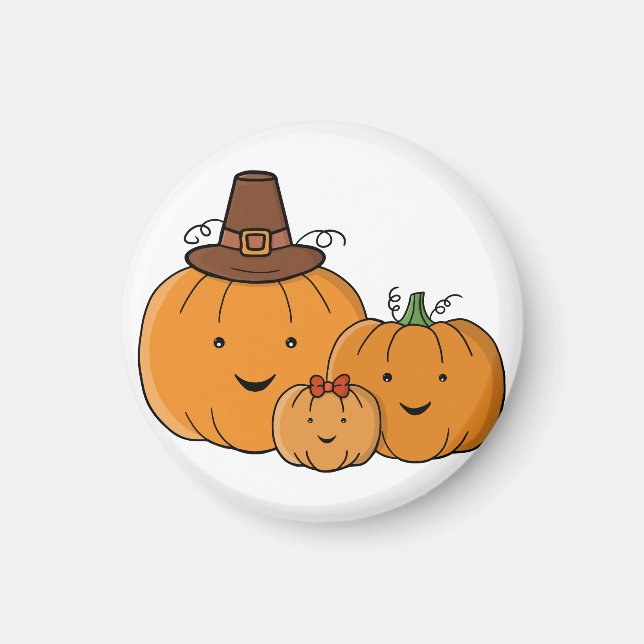 Pumpafamilj Magnet (Framsidan)