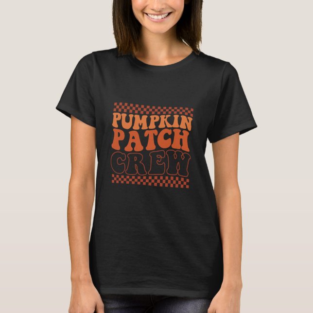 Pumpafläck Crew Rolig Pumpafläck Squad Tack T Shirt (Framsida)