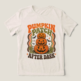 Pumpafläck Efter Mörker Retro Halloween Pumpa S T Shirt