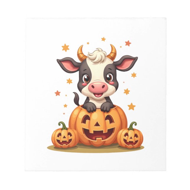 Pumpafläck Ko Anteckningsblock (Framsida)