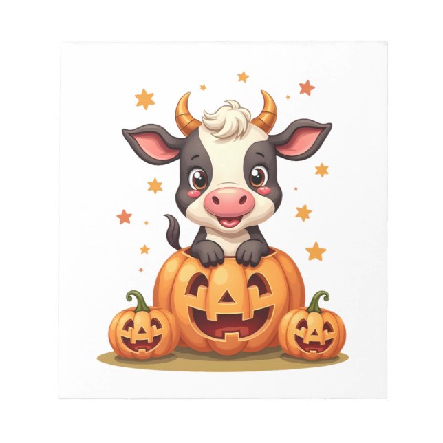 Pumpafläck Ko Anteckningsblock (Framsida)