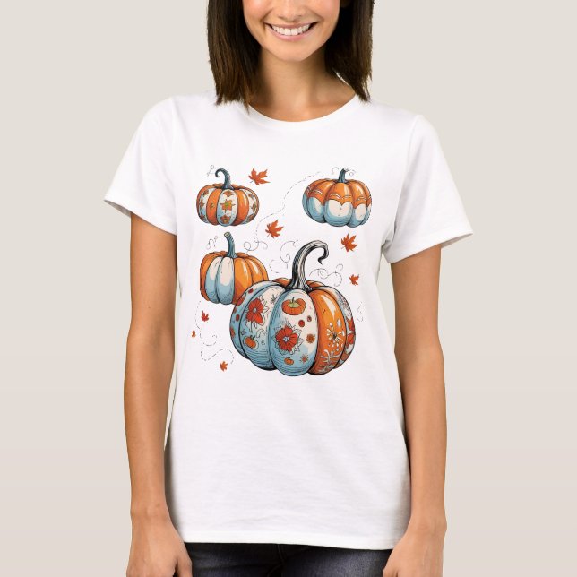 Pumpafläckdagar 🎃🍂 t shirt (Framsida)