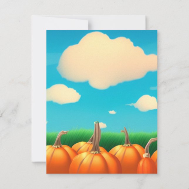 Pumpafläcken Anteckningskort (Framsida)