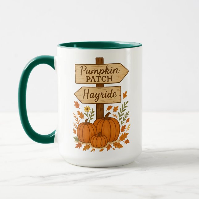 Pumpagårds Navigator | Halloweengeschenkter Mugg (Vänster)