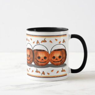 Pumpahinken lappar den Halloween muggen Mugg
