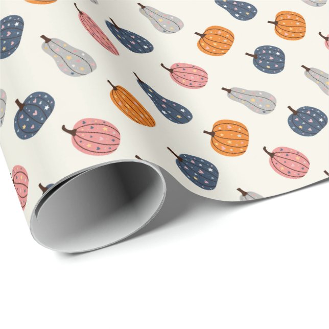Pumpakål Presentpapper (Rullad Hörn)