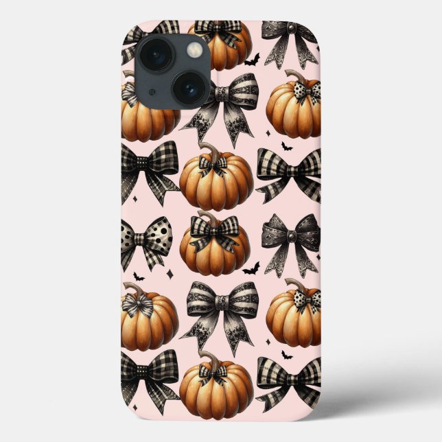 Pumpakassar och slingor iPhone-fodral - Halloween  (Baksida)