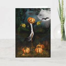Pumpan lappar det Halloween kortet Kort
