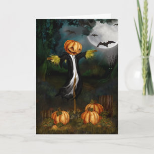 Pumpan lappar det Halloween kortet Kort