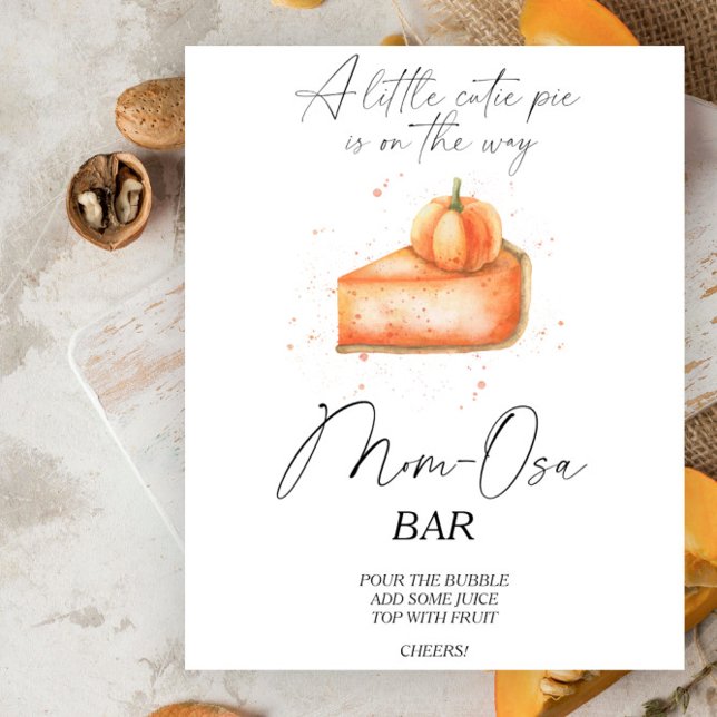 Pumpapaj babyshow Momosa bar Poster (Skapare uppladdad)